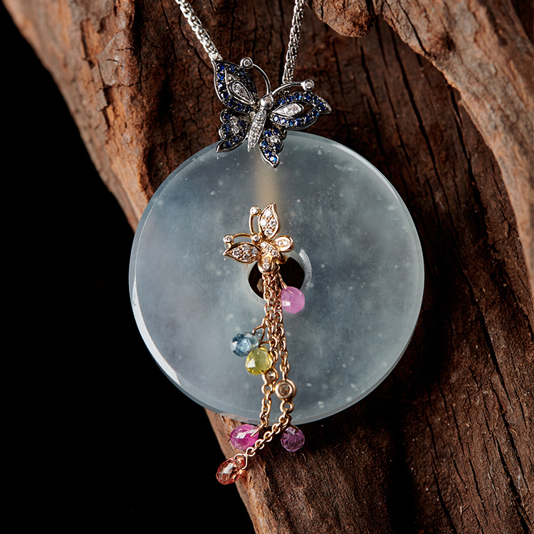 伟德国际察哈尔右翼中旗人民法院关于zh14386 天然翡翠A货冰黄平安扣吊坠1（第一次拍卖）的公告