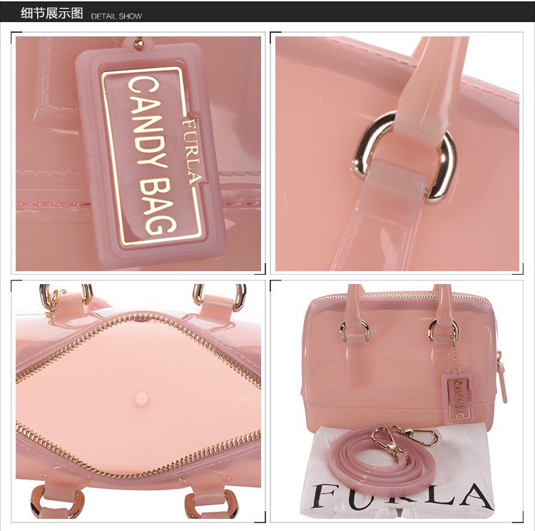 furla/芙拉女士多色pvc迷你果冻包 附肩带 手提包 单肩包 斜挎包