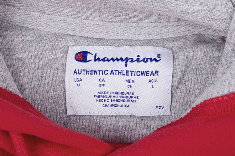 champion/champion 冠军男士新款刺绣双标logo棉质纯色连帽长袖卫衣