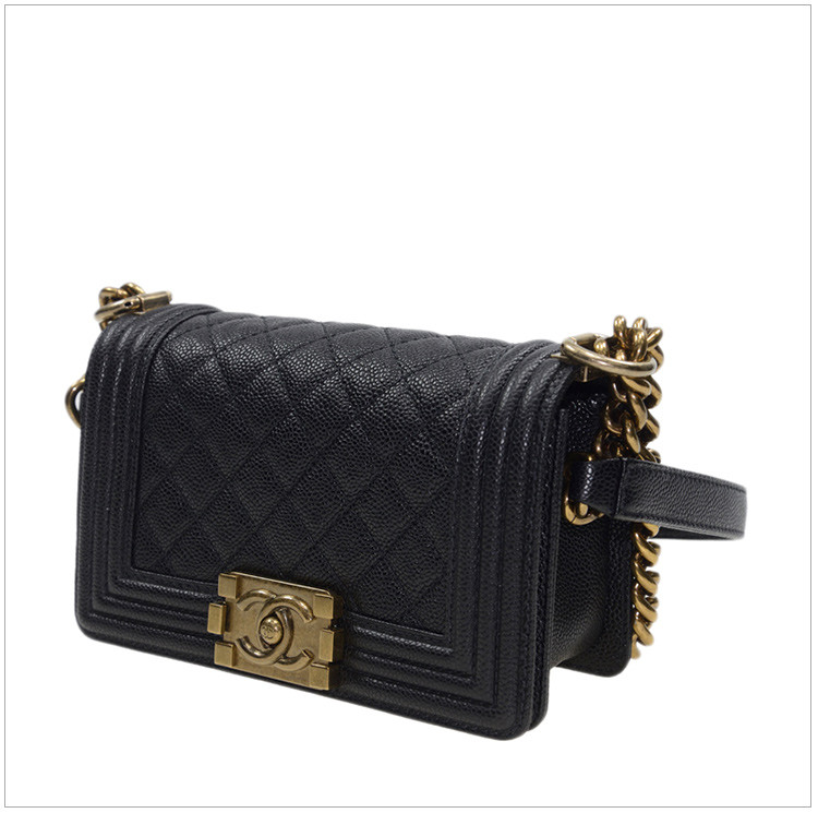 CHANEL/��&�ζ� Ůʿ��ɫţƤ�����logo����б���