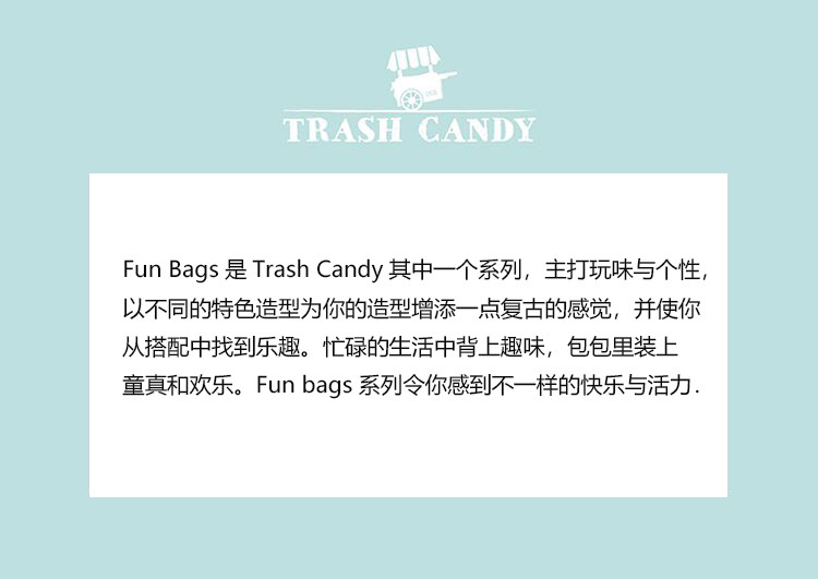 trash candy 红色玩味个性螃蟹造型(可拆卸肩带)斜挎包 tc0277_red