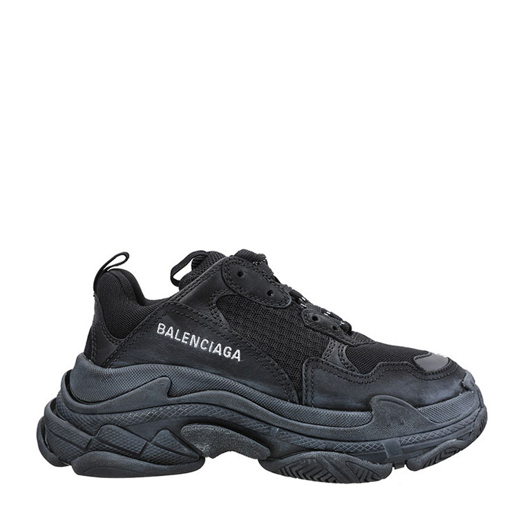 balenciaga/巴黎世家 男士黑色系带新款休闲运动鞋 531388 w09o1 1000