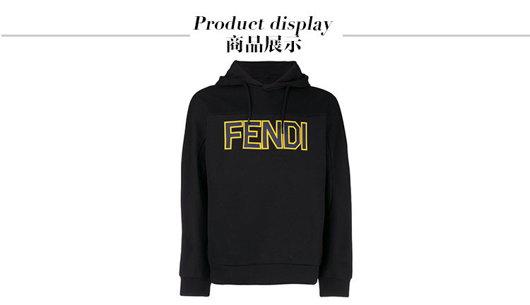 fendi 芬迪男士小怪兽卫衣 黑色