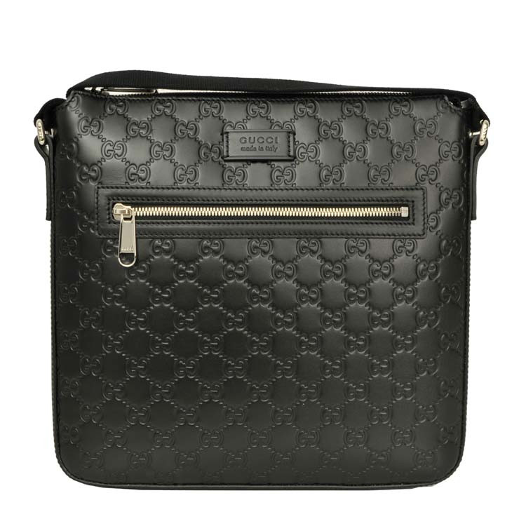 gucci/古驰男士双g真皮单肩包 斜挎包 406408图片