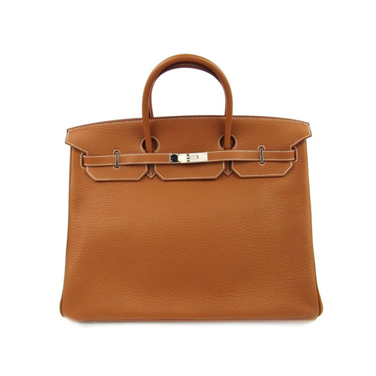 hermes/爱马仕 birkin 40金棕色女士手提包【a级已使用】