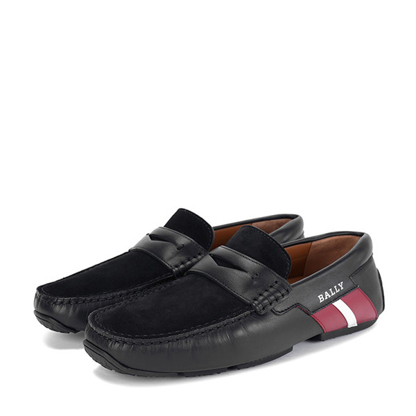 【19春夏】bally/巴利 黑色男士乐福款休闲鞋 男鞋