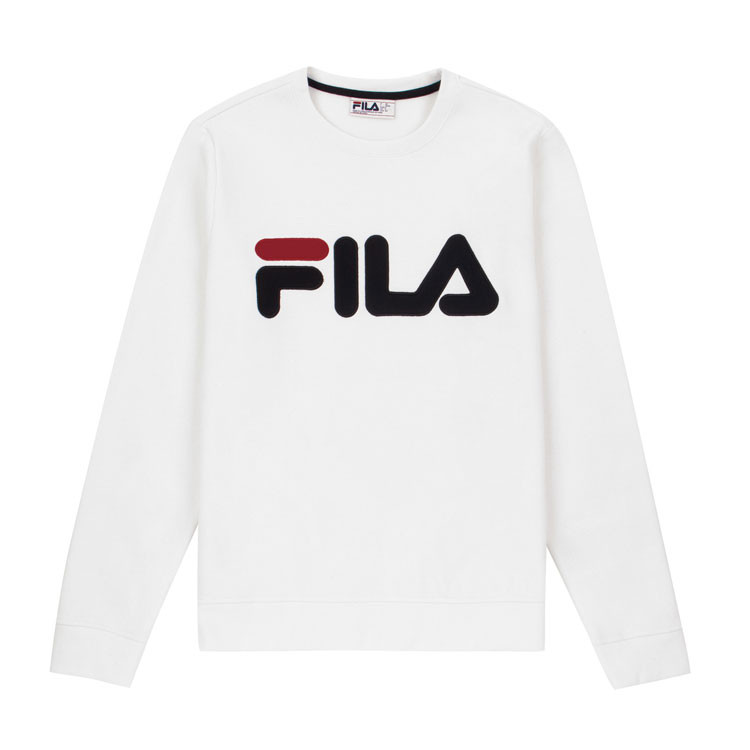 fila(斐乐) 白色男士套头卫衣 s