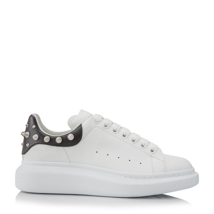 alexander mcqueen/亚历山大麦昆larry男士铆钉小白鞋休闲运动鞋