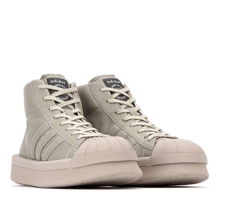 rick owens/瑞克欧文斯 小牛皮白色休闲运动鞋 rm16f6820lsn88-005