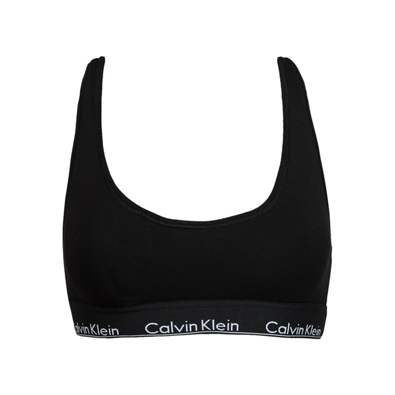 【包税】Calvin Klein 女士logo边宽肩带运动文胸 F3785-008