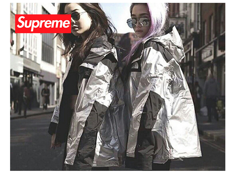 x the north face】supreme 18ss tnf metallic mountain parka 北面