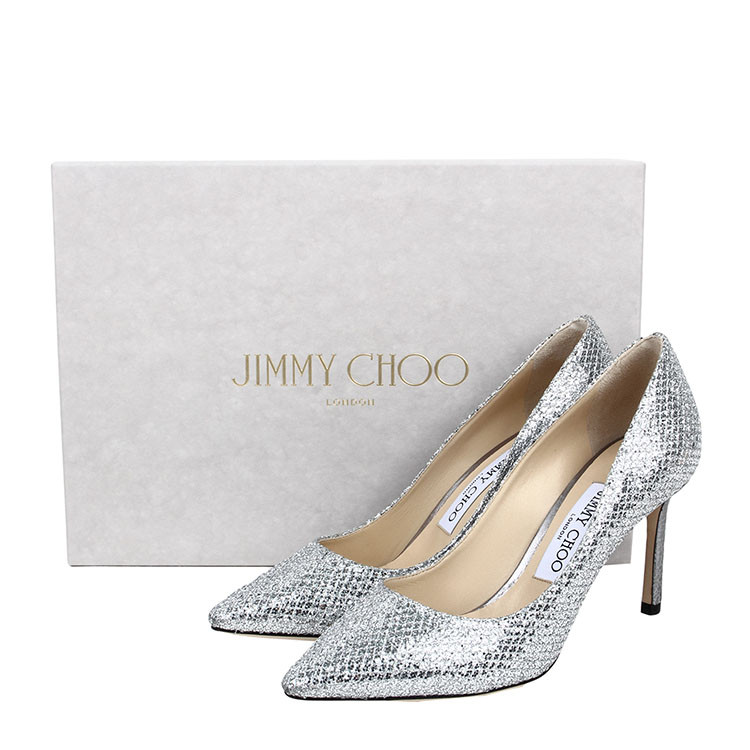周仰杰,Jimmy Choo jimmy choo/周仰杰 银色尖头浅口亮片女士高跟鞋 170613银色 37