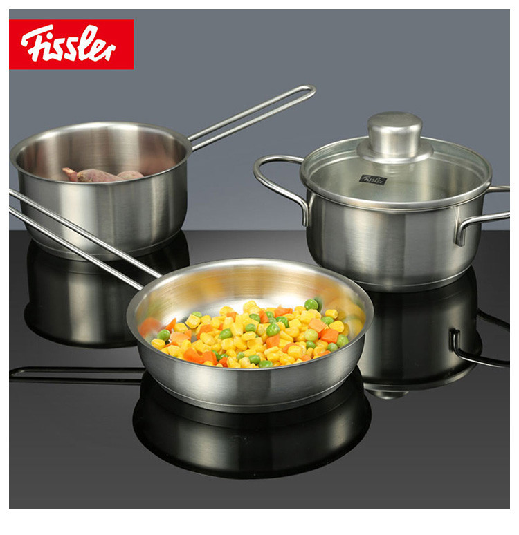 Fissler菲仕乐 锅具套装Fissler 菲仕乐 汤锅 煎锅 奶锅3件组 不锈钢 16 14 14cm正品 价格 图片 寺库网