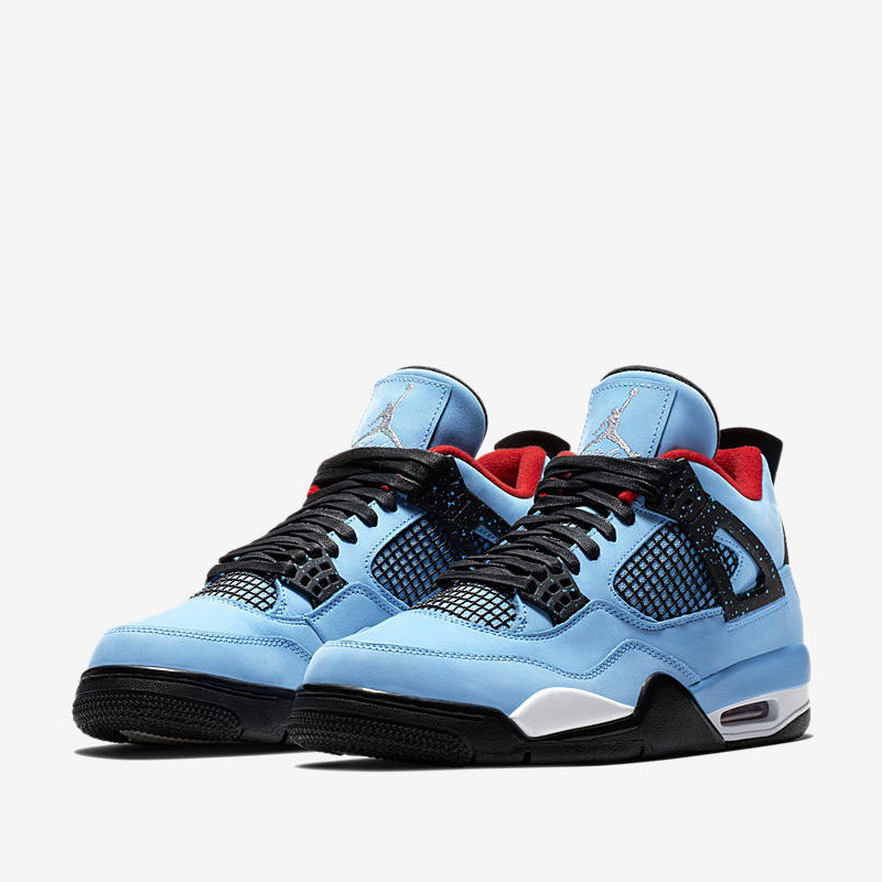 air jordan 4 x travis scott aj4 蓝麂皮联名 308497-406