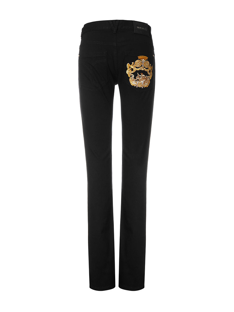 versace/范思哲黑色男士牛仔裤【官方授权】