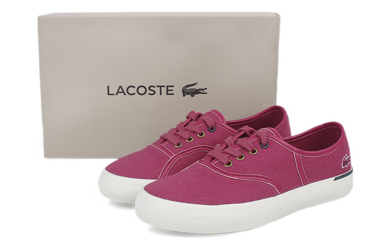 lacoste/鳄鱼 新款法国拉科斯特 时尚纯色系带低帮女鞋 女士休闲运动