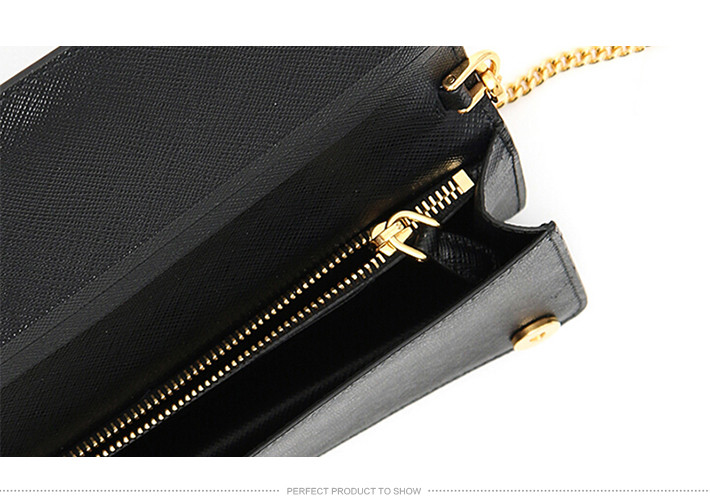prada/普拉达 女士牛皮斜挎包翻盖十字纹 1zh029 qwa f0002-034(黑色)