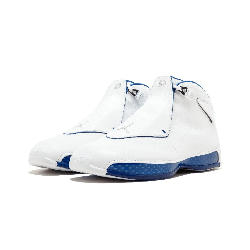 air jordan 18 og asg aj18 白蓝 大红全明星篮球鞋 aa2494-106