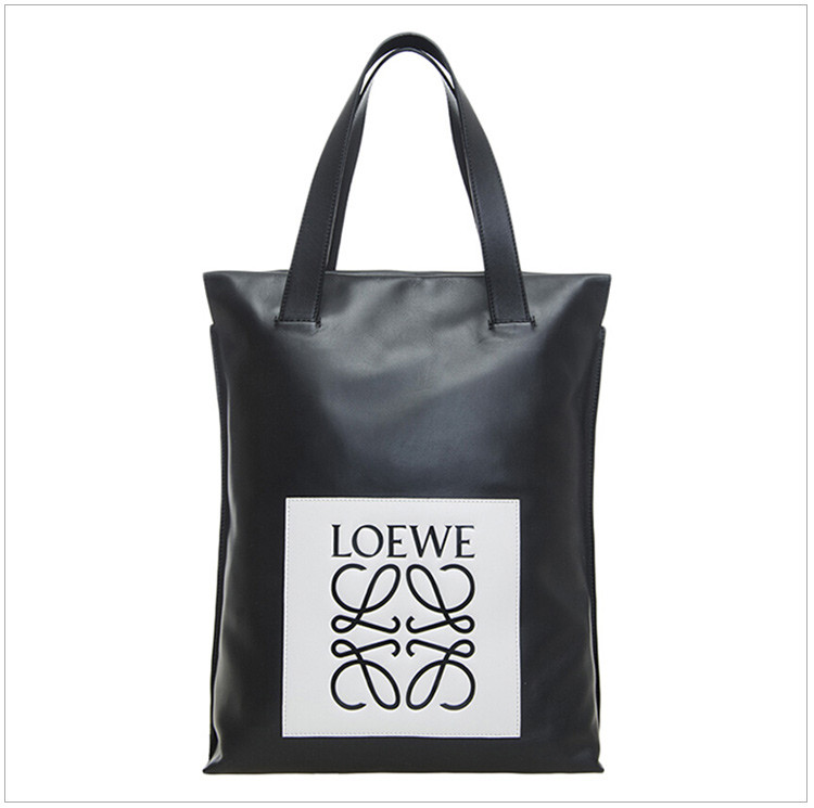 【包税】loewe 罗意威 女士牛皮黑色手提袋单肩包黑色 黑色 黑色