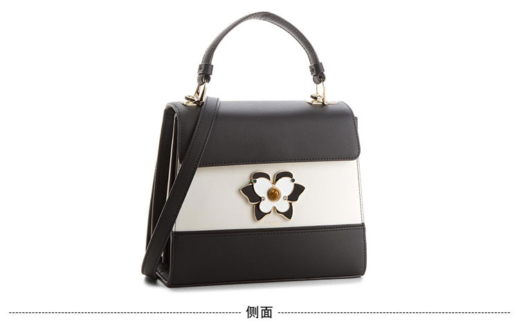 18新款furla/芙拉 mughetto系列 女士时尚拼接 花朵装饰单肩斜挎手提
