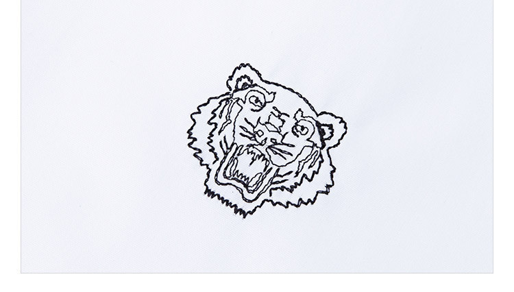 kenzo/高田贤三 女士白色 全棉 mini tiger衬衫裙 f8