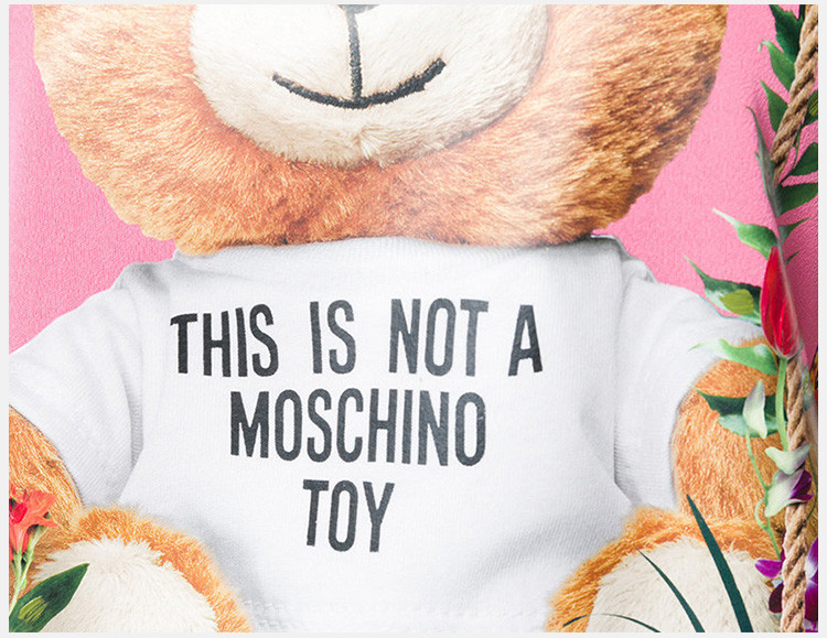 moschino 莫斯奇诺 女士toy bear小熊印花t恤棉质短袖t恤