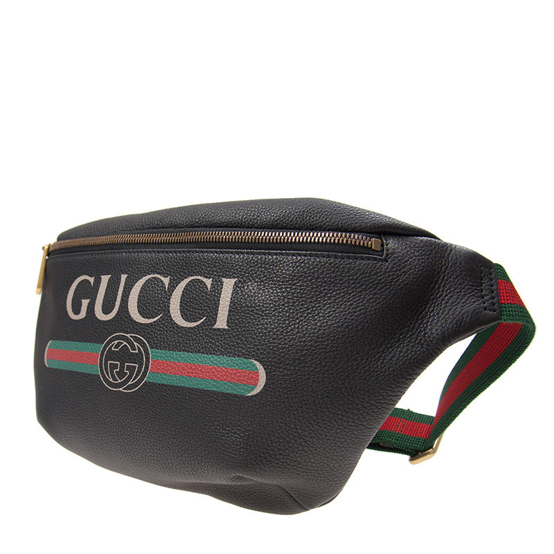 GUCCI\/古驰 18秋冬新款时尚女士Gucci标识印