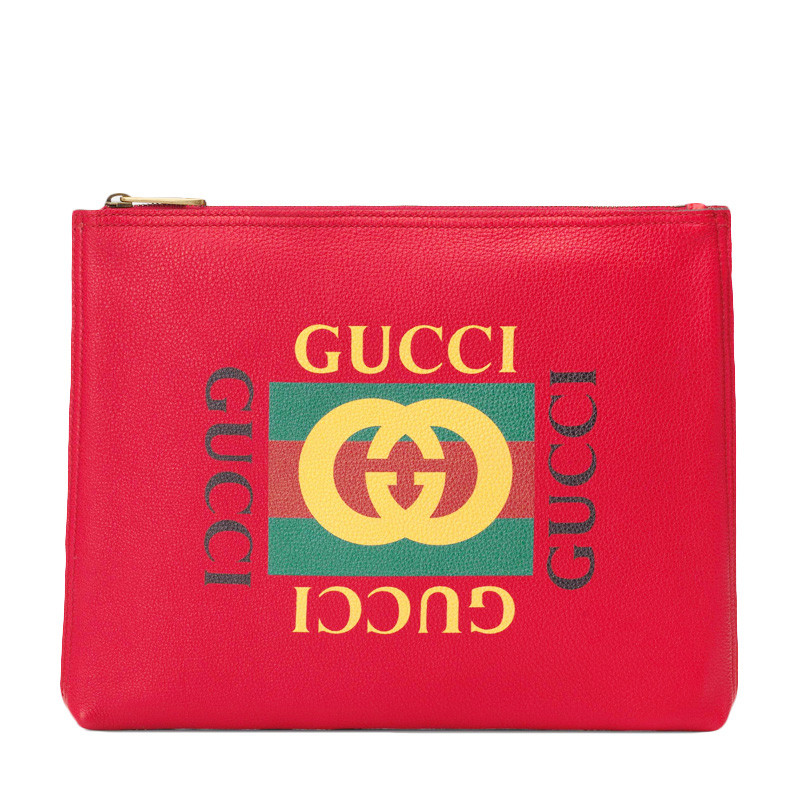 gucci/古驰 女士红色皮革手拿包 500981-0gdat-6461-146#181126wzj