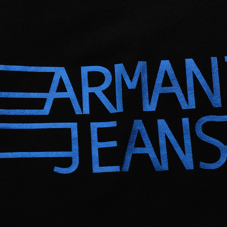 armani jeans/阿玛尼牛仔 女士黑色/armani jeans logo短袖t恤 3y5t40