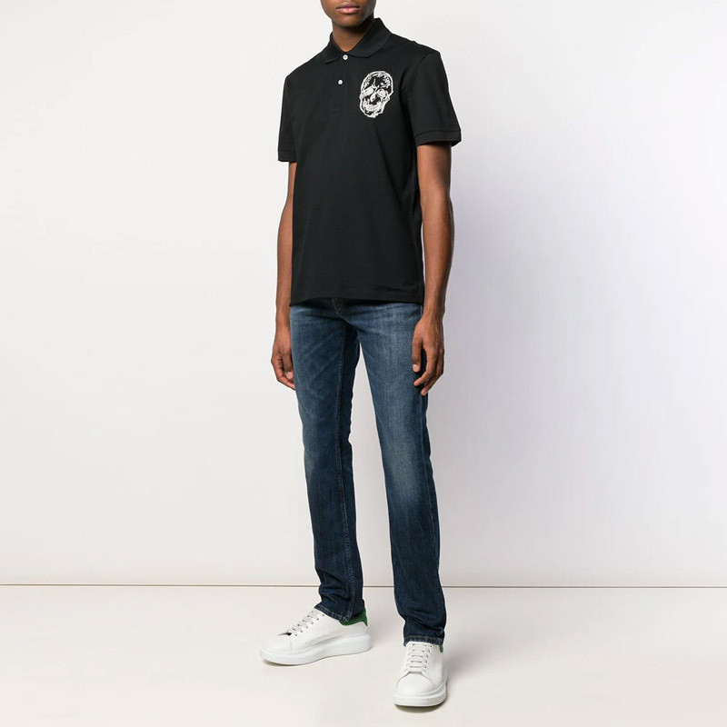 alexander mcqueen/亚历山大麦昆 男士 黑色系 t恤 559477-qmza6-0901