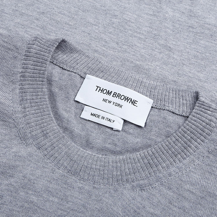 thom browne/thom browne 灰色男士套头针织衫mka002a-00014-058