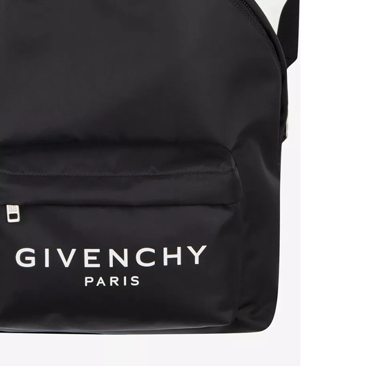 givenchy/纪梵希 男女同款 黑色 givenchy paris印花尼龙背包 双肩包