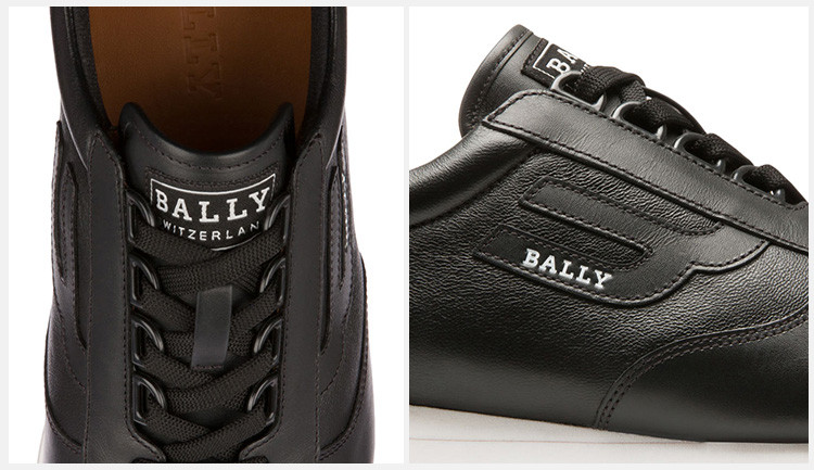 bally/巴利 男士黑色拼墨绿小牛皮休闲运动鞋男鞋驾车鞋