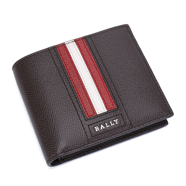 【18秋冬新款】bally/巴利-男士 深褐色 牛皮钱包 taliky.lt 6224884