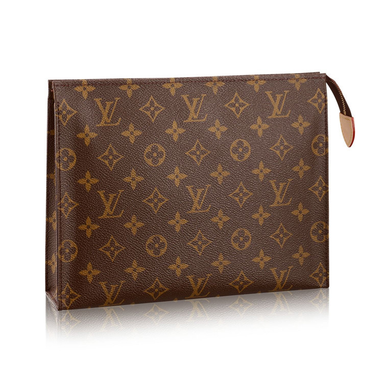 louisvuitton/路易威登爆款老花洗漱包m47542帆布/配皮中性款式/盥洗