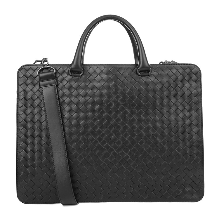 bottega veneta/葆蝶家bv男士编织公文包 手提包bv17whb192 xh 黑色