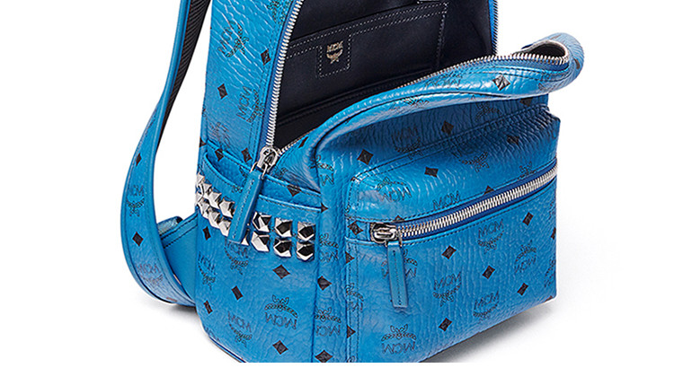 【包税】mcm/mcm 女士pvc双肩包 mmk7sve37 lc-012w#01wcy(蓝色)蓝色