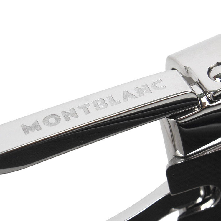 montblanc/万宝龙 男士牛皮时尚休闲针扣皮带腰带 113834 黑色 均码