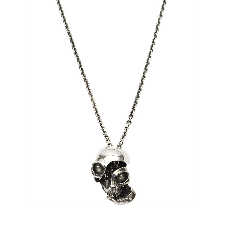 alexander mcqueen/亚历山大麦昆 男女同款 骷髅挂坠项链 457559 j160