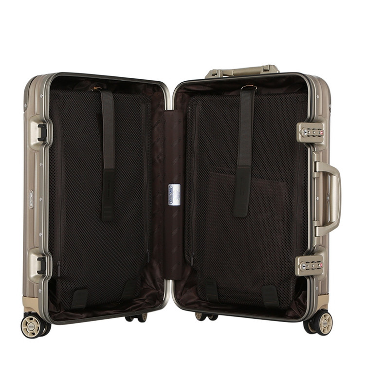 【包税】rimowa/日默瓦 21寸金色铝合金密码锁时尚商务/旅游行李箱