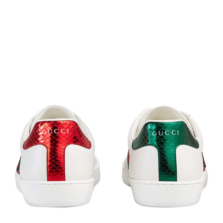 gucci/古驰 男士 时尚蛇刺绣低帮鞋 小白鞋 板鞋 45623038