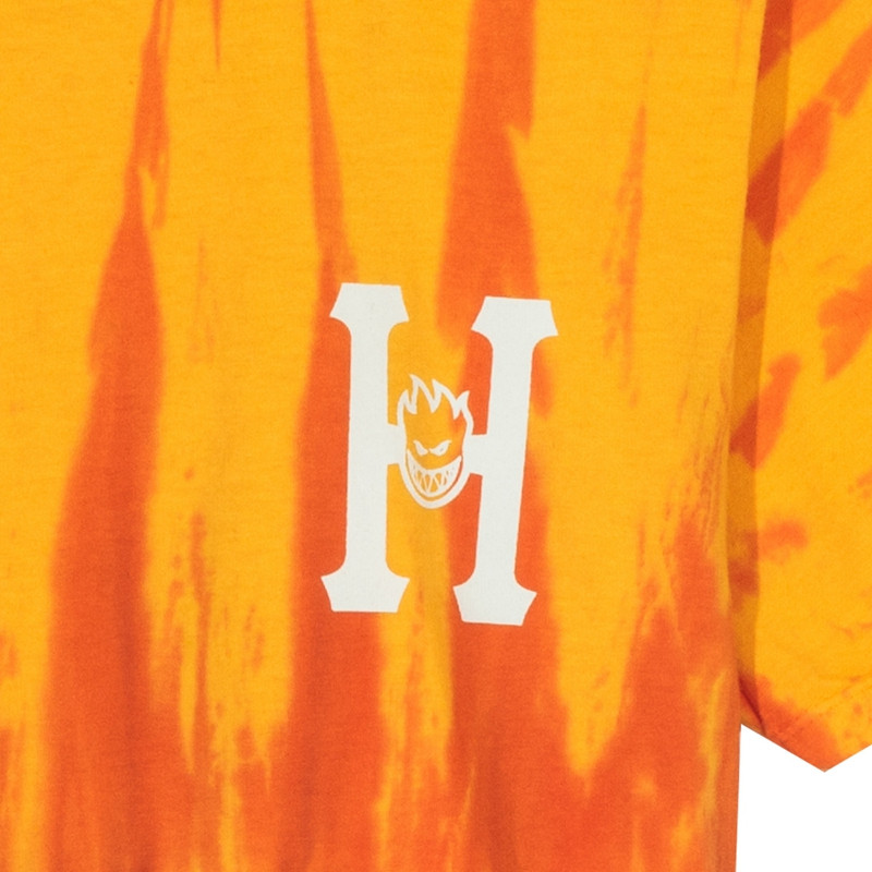 huf spitfire 男士 小火人联名款圆领情侣短袖t恤 ts00655