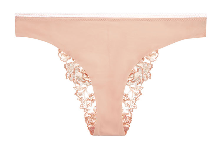 laperla/萝贝拉女士peony系列18秋冬新品时尚奢华蚕丝薄纱性感三角裤