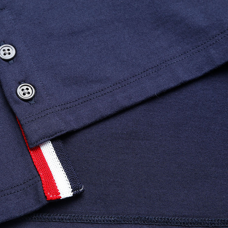 thombrowne官网,thombrowne专卖店 thom browne/thom browne 深蓝色男士长袖t恤mjs022a-01454-415