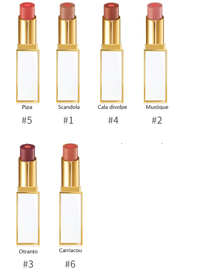 【免税】Tom Ford\/汤姆福特 TF白管唇膏 3g#6(CARRIACOU)