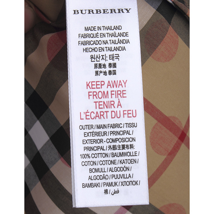 【包税】【断码6m】【18春夏】burberry/博柏利 童装女童经典格子红色