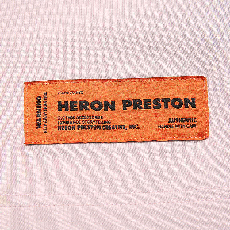 【18秋冬】heronpreston/heronpreston粉色圆领印花短袖t恤98c1hepte