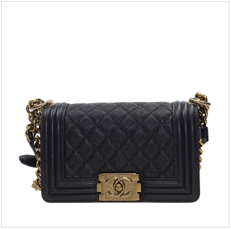 CHANEL/��&�ζ� Ůʿ��ɫţƤ�����logo����б���