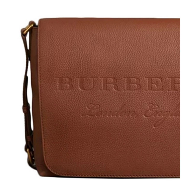 chestnut brown,vivid green burberry/博柏利 男士咖啡色牛皮单肩包 4062013-chestnut brown-012