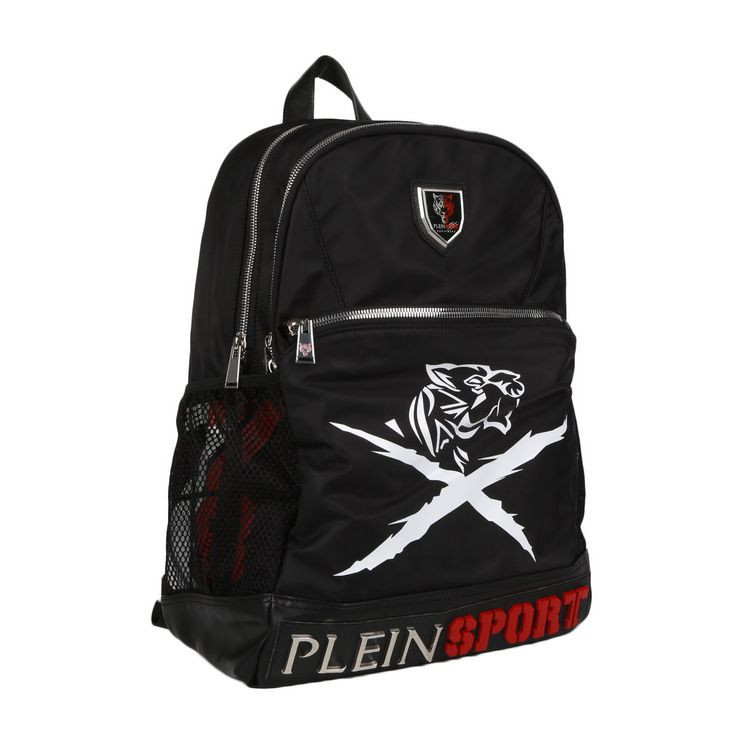 philipp plein/菲利普·普兰 男士黑色时尚双肩包 0915ppsp17amba0077